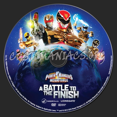 Power Rangers Megaforce A Battle To the Finish Volume 5 dvd label