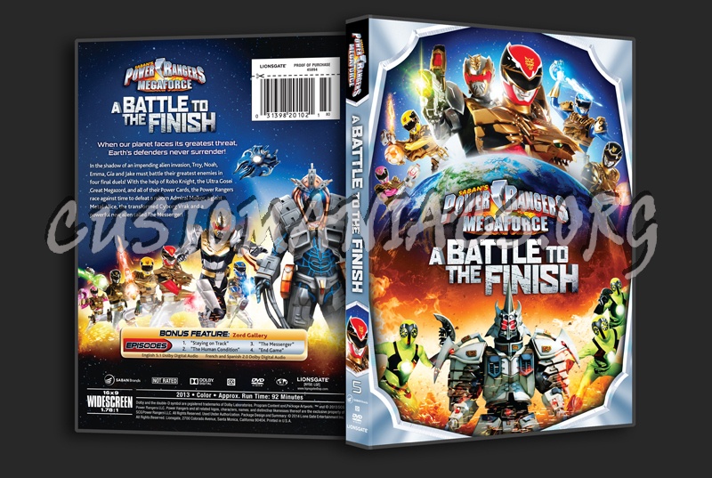 Power Rangers Megaforce A Battle To the Finish Volume 5 dvd cover