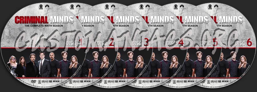 Criminal Minds - Season 9 dvd label