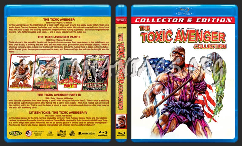 The Toxic Avenger Collection blu-ray cover