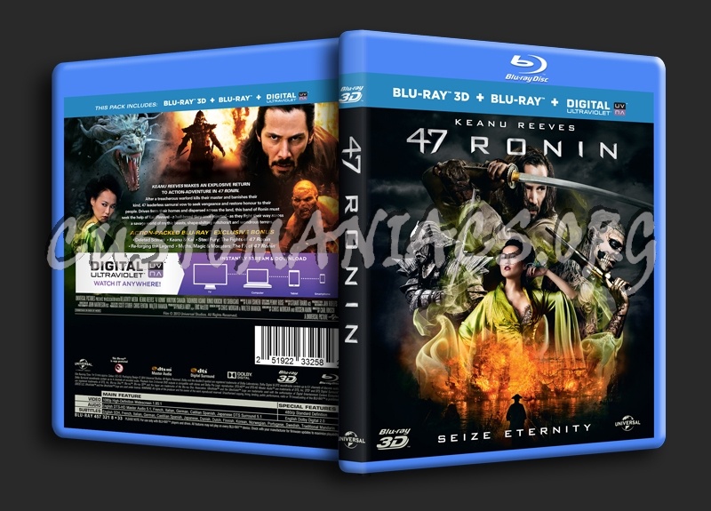 47 Ronin 3D blu-ray cover