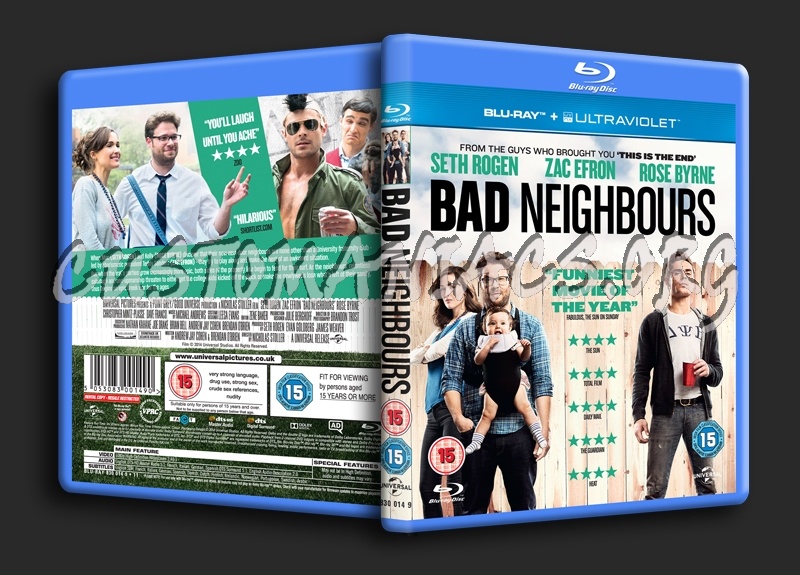 Bad Neighbours blu-ray cover