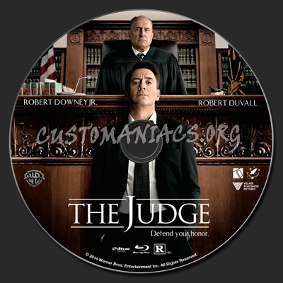 The Judge (2014) blu-ray label