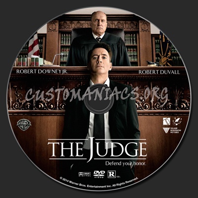 The Judge (2014) dvd label