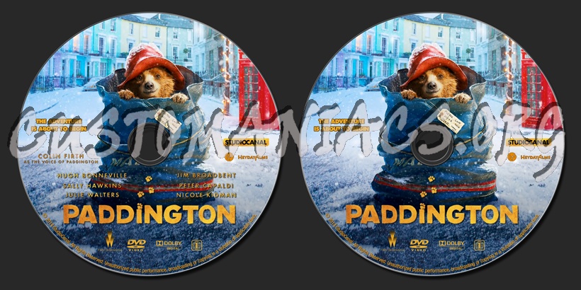 Paddington dvd label