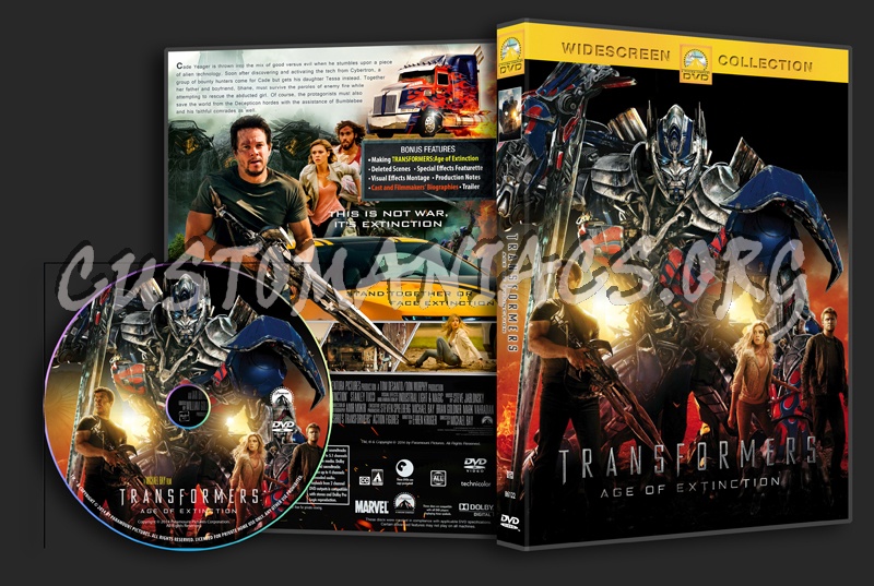 Transformers Age of Extinction dvd cover