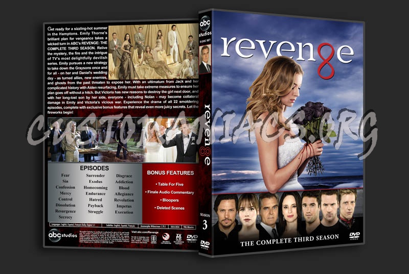 Revenge - Season 3 dvd cover