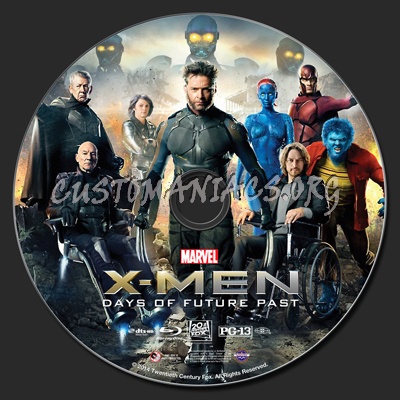 X-Men: Days Of Future Past blu-ray label