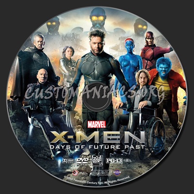 X-Men: Days Of Future Past dvd label