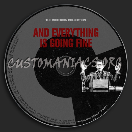 617 - And Everything Is Going Fine dvd label