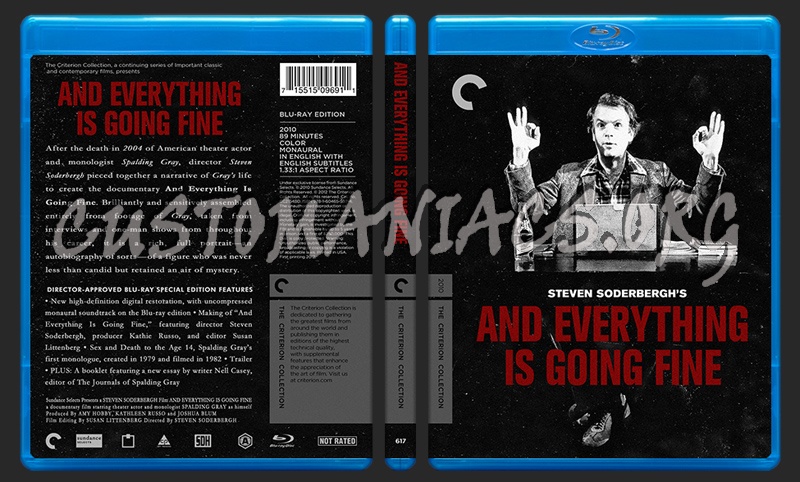 617 - And Everything Is Going Fine blu-ray cover