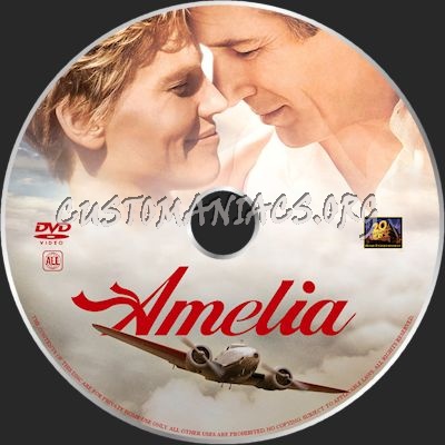 Amelia dvd label