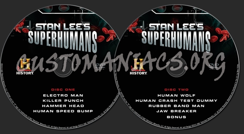 Stan Lee's Superhumans Season 1 dvd label