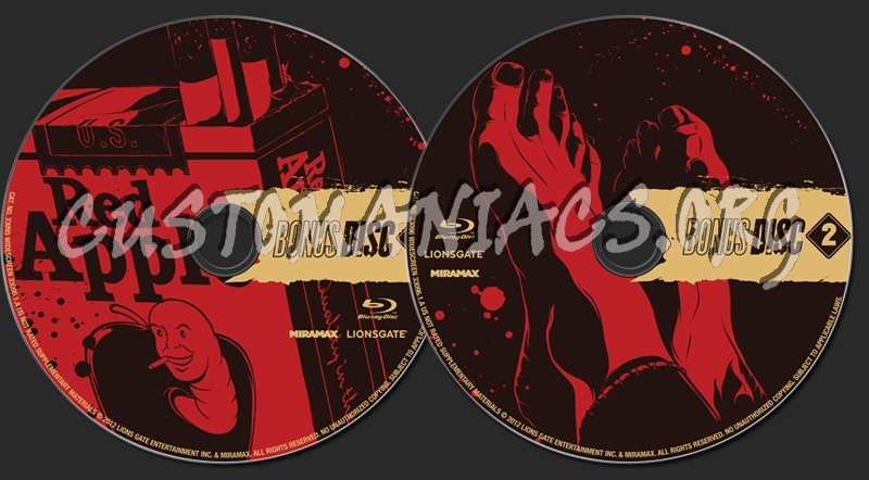 Tarantino XX Collection blu-ray label