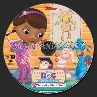 Doc McStuffins School Of Medicine dvd label