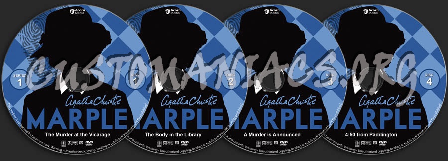 Marple - Series 1 dvd label