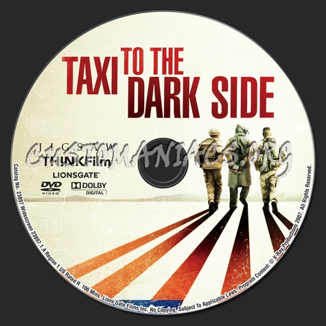 Taxi to the Dark Side dvd label