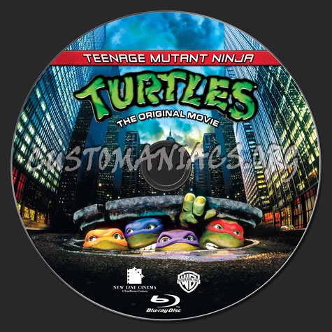 Teenage Mutant Ninja Turtles blu-ray label