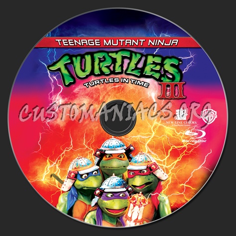 Teenage Mutant Ninja Turtles III (TNMT III) blu-ray label