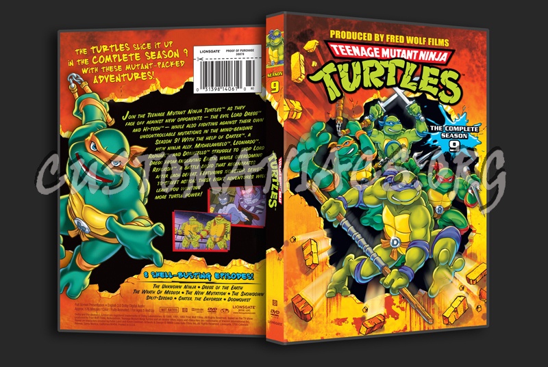 Teenage Mutant Ninja Turtles Season 9 dvd cover