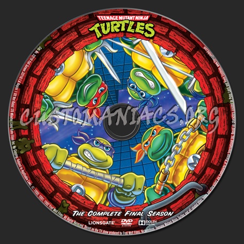 Teenage Mutant Ninja Turtles Season 10 dvd label