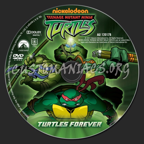 Teenage Mutant Ninja Turtles Turtles Forever dvd label
