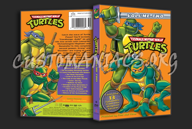 Teenage Mutant Ninja Turtles Volume 2 dvd cover