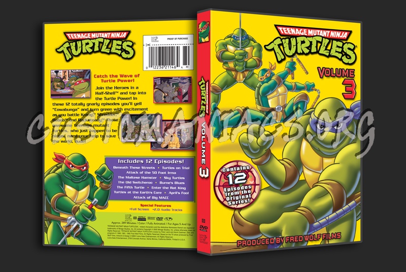 Teenage Mutant Ninja Turtles Volume 3 dvd cover