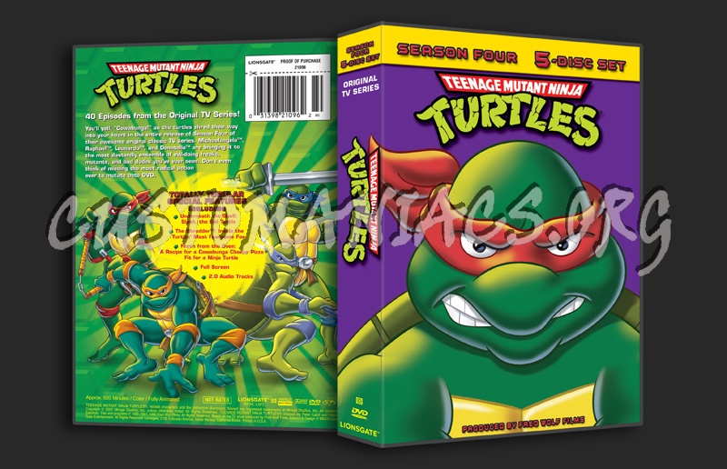 Teenage Ninja Turtles Season 4 dvd cover