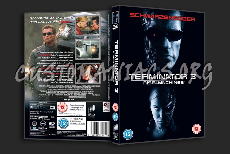 Terminator 3 Rise of the Machines dvd cover