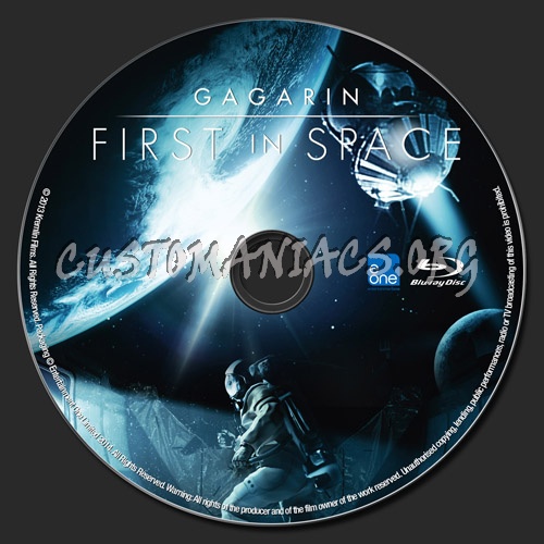 Gagarin: First In Space blu-ray label