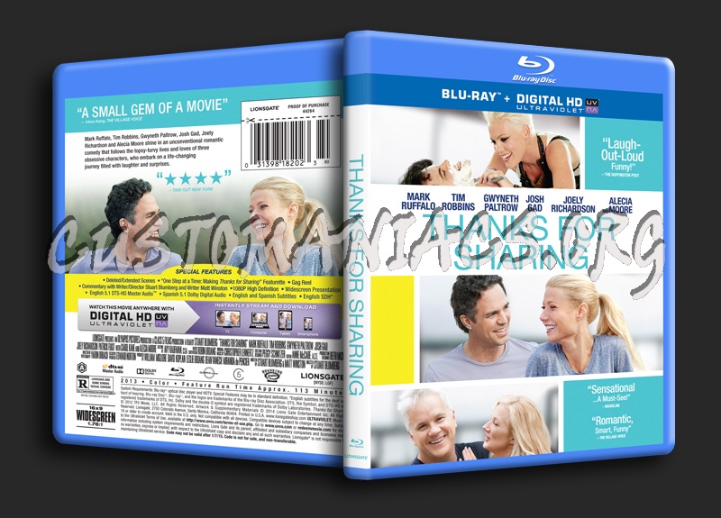 Thanks For Sharing blu-ray cover