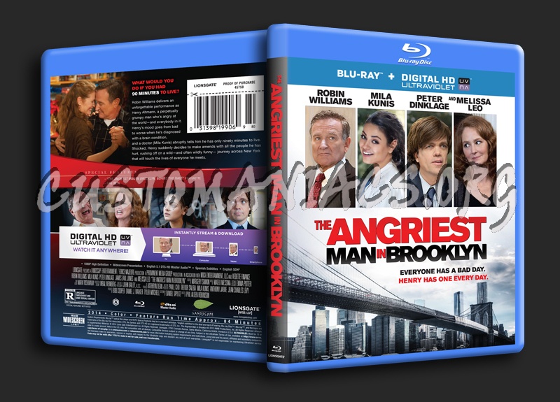 The Angriest Man In Brooklyn blu-ray cover