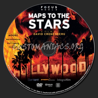 Maps to the Stars dvd label