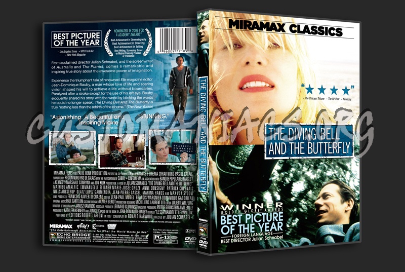 The Diving Bell and the Butterfly dvd cover