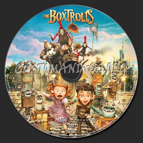 The Boxtrolls dvd label