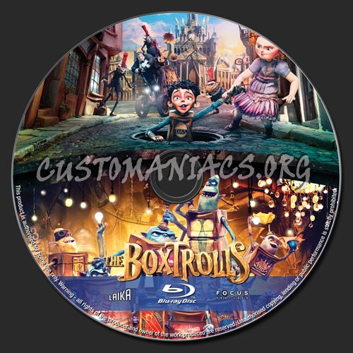 The Boxtrolls blu-ray label