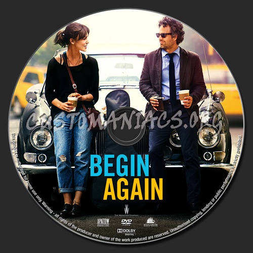 Begin Again dvd label