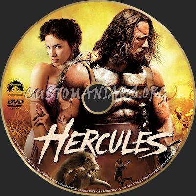 Hercules dvd label