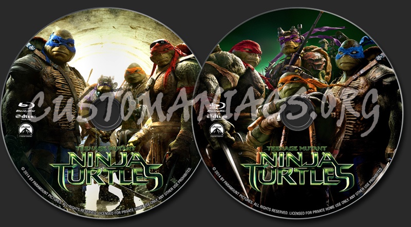 Teenage Mutant Ninja Turtles blu-ray label