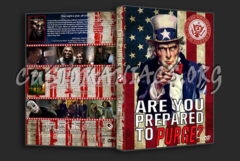 The Purge / The Purge: Anarchy Double Feature dvd cover