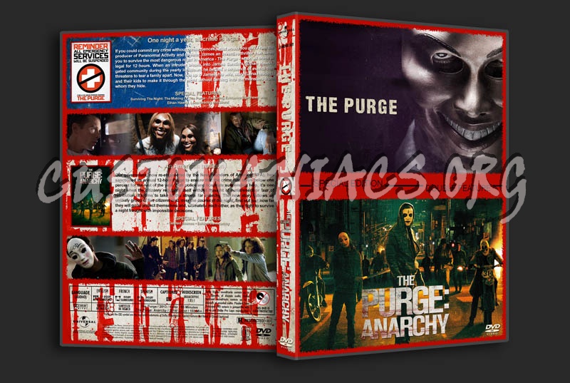 The Purge / The Purge: Anarchy Double Feature dvd cover