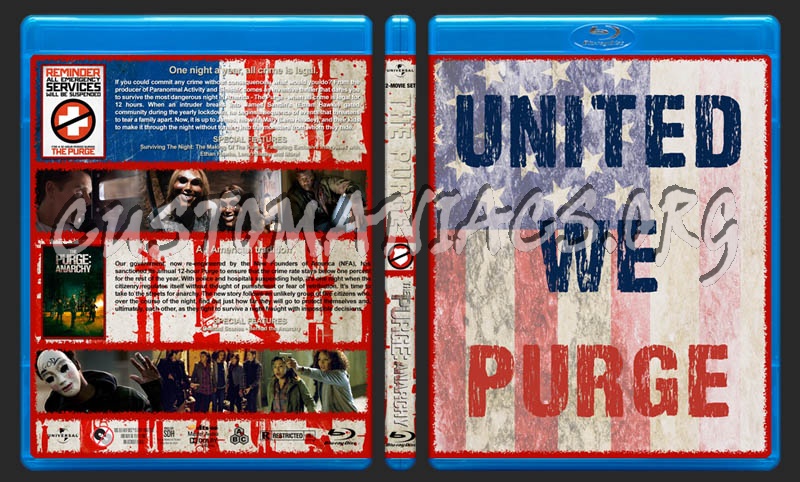 The Purge / The Purge: Anarchy Double Feature blu-ray cover