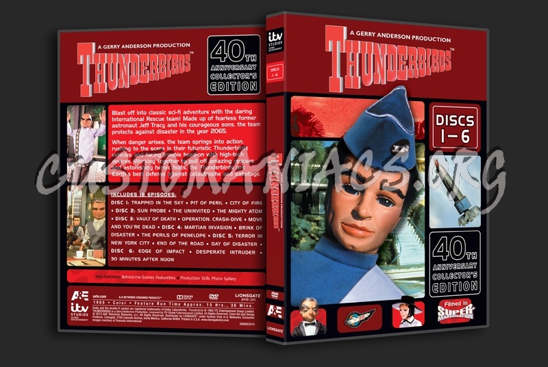 Thunderbirds Collector's Edition Disc 1-6 dvd cover