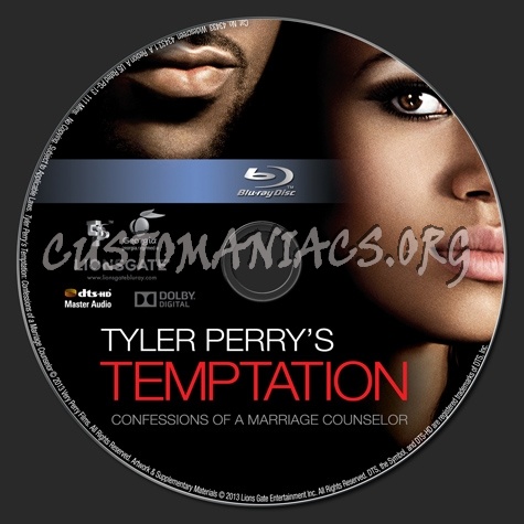 Tyler Perry's Temptation Confession of a Marriage Counselor blu-ray label