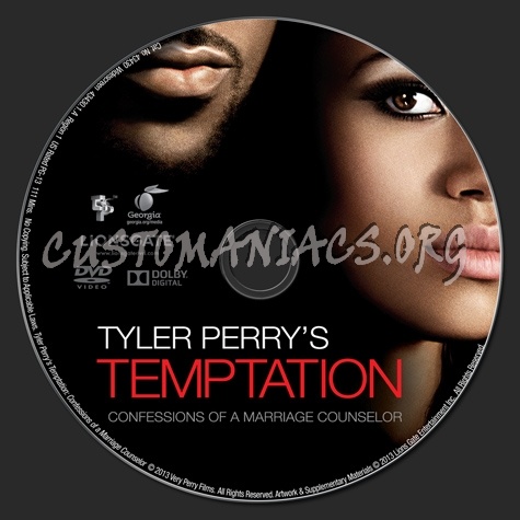 Tyler Perry's Temptation Confession of a Marriage Counselor dvd label