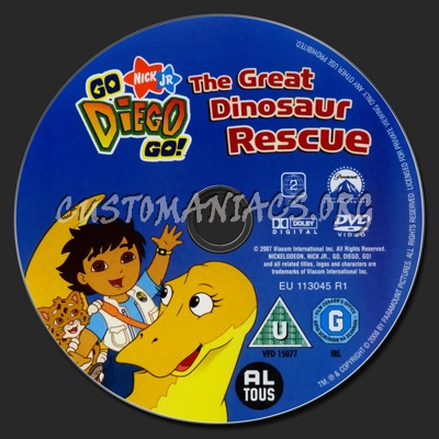 Go Diego Go! The Great Dinosaur Rescue dvd label