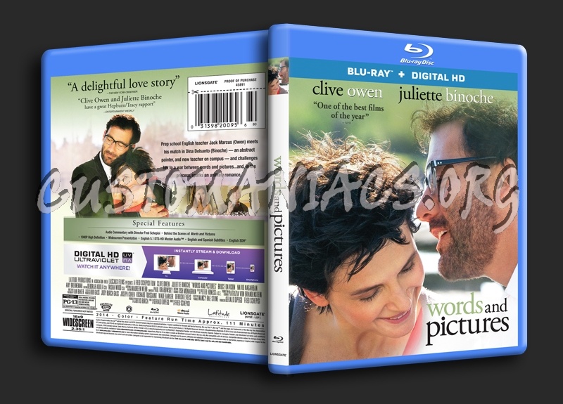 Words and Pictures blu-ray cover