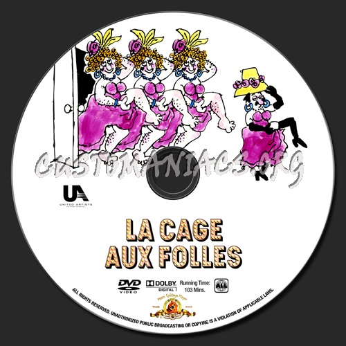 La Cage aux Folles dvd label