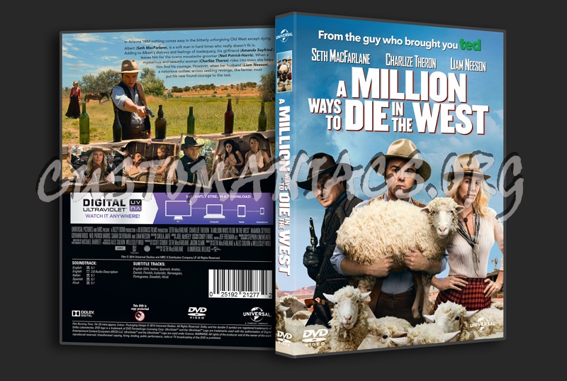 A Million Ways To Die In the West dvd cover
